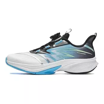 Кроссовки для бега Rogue Wave Lite 2.0 Kids для начальной школы Antakids, цвет White/Black/Cyan Blue