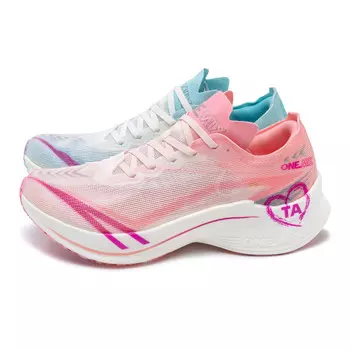 Кроссовки для бега Run Cool унисекс с низким верхом белые/розовые Onemix