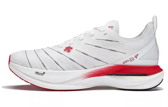 Кроссовки для бега Running Series для мужчин с низким верхом белого/красного цвета Descente