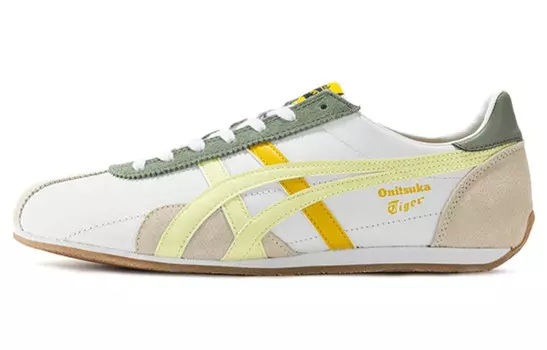 Кроссовки для бега Runspark унисекс с низким верхом, белые/желтые Onitsuka Tiger