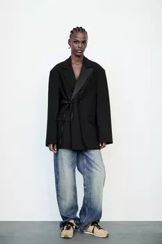 Кроссовки для бега с накладкой с животным принтом ZARA, бежевый