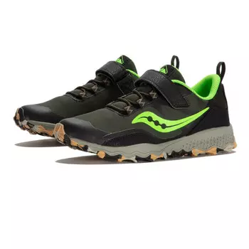 Кроссовки для бега Saucony Peregrine 12 Shield A/C Junior Trail, зеленый