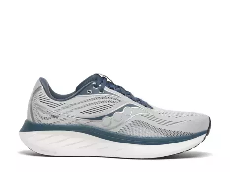 Кроссовки для бега Saucony Ride 18 — мужские, светло-серые/синие