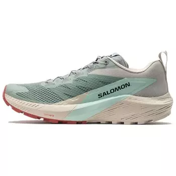 Кроссовки для бега Sense Ride 5 женские с низким верхом, зеленые/белые Salomon