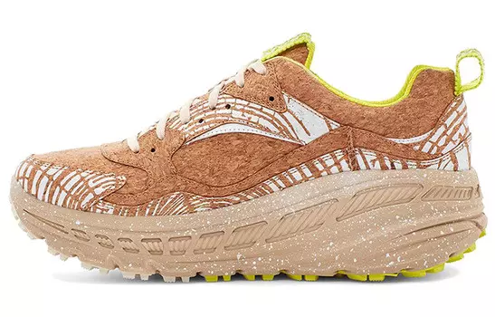 Кроссовки для бега серии CA805 мужские с низким верхом каштаново-коричневые/зеленые/белые Ugg