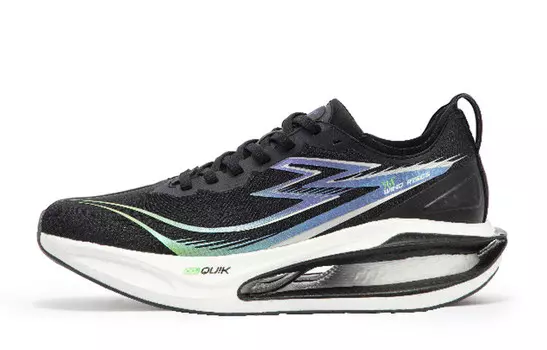 Кроссовки для бега серии Charcoal Floating для мужчин с низким верхом цвета обсидиан черный/УФ 361°