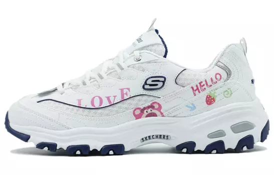 Кроссовки для бега серии D"LITES женские с низким верхом белого цвета Skechers