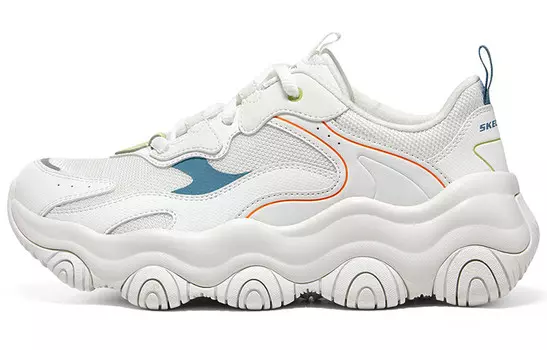 Кроссовки для бега серии D"LITES женские с низким верхом белого цвета Skechers