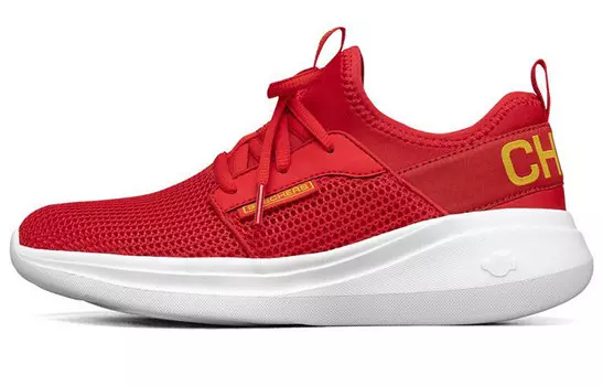 Кроссовки для бега серии GO RUN женские с низким верхом, красные/желтые Skechers