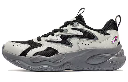 Кроссовки для бега серии Peanut женские с низким верхом цвета обсидиан черный/4U серый 361°