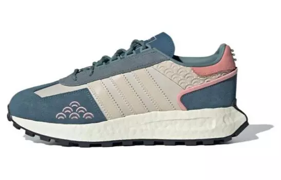 Кроссовки для бега серии RETROPY унисекс с низким верхом Adidas Originals, синий/розовый