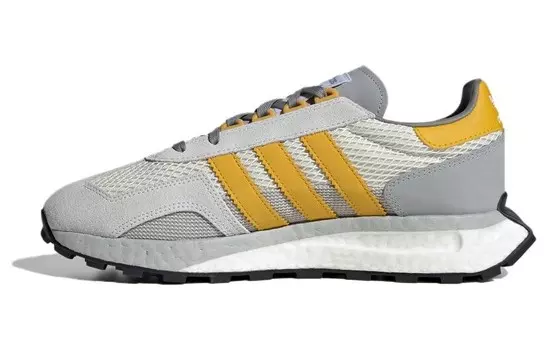 Кроссовки для бега серии RETROPY унисекс с низким верхом серо-желтый Adidas Originals