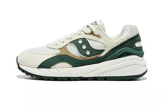 Кроссовки для бега Shadow 6000 унисекс с низким верхом зеленые Saucony