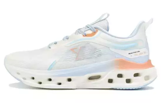 Кроссовки для бега Shock Absorbing Spinning 10.0 мужские с низким верхом белого/королевского синего цвета Xtep