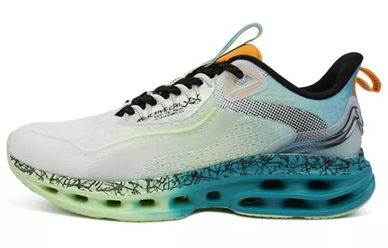 Кроссовки для бега Shock Absorbing Spinning 9.0 для мужчин с низким верхом Jelly Green/Starsea Blue Xtep