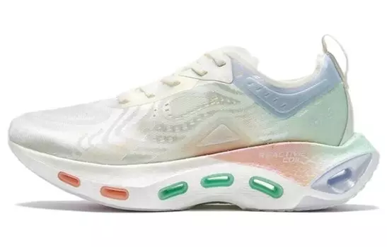 Кроссовки для бега Shock Absorbing Spins 10.0 Pro женские с низким верхом, парусные, белые/пенистые, зеленые Xtep