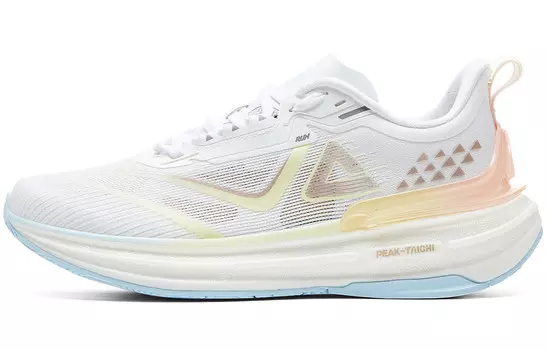 Кроссовки для бега State Pole 6.0 женские с низким верхом, ярко-белые/светло-желтые Peak