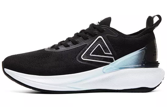 Кроссовки для бега State Pole 6.0 женские с низким верхом, черные, светло-голубые Peak