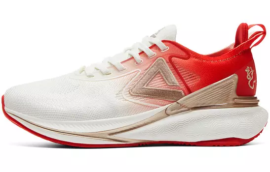 Кроссовки для бега State Pole 6.0 женские с низким верхом, цвет: белый/красный Peak