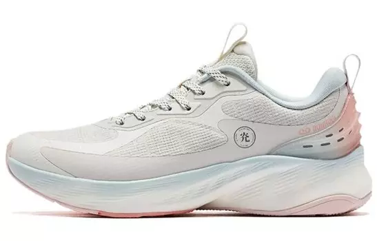 Кроссовки для бега Stream 3.0 женские с низким верхом, белый/розовый/синий Qiaodan