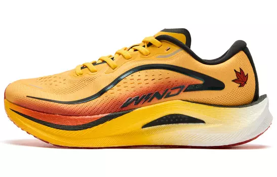 Кроссовки для бега Strong Winds 2.0 женские с низким верхом, цвет желтый, ржавчина, оранжевый Qiaodan