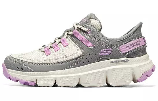 Кроссовки для бега Summits AT женские с низким верхом серые/белые Skechers