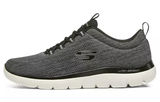 Кроссовки для бега Summits мужские с низким верхом, черные/белые Skechers