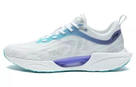 Кроссовки для бега Super Light 18 Men Low-top Standard White/Fluorescent Blue-фиолетовый Lining