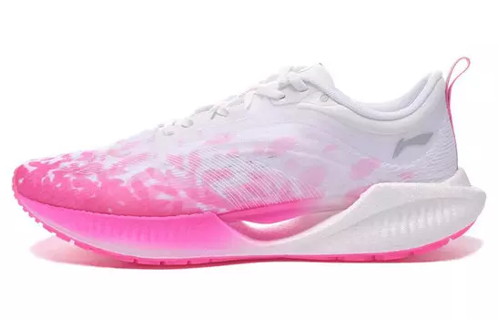 Кроссовки для бега Super Light 19 женские с низким верхом, белые/пудровые Lining