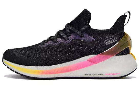 Кроссовки для бега Superfly Wing женские с низким верхом, черный/белый 361°