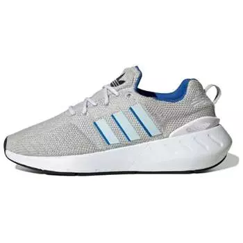 Кроссовки для бега Swift Run женские с низким верхом серо-синий Adidas Originals