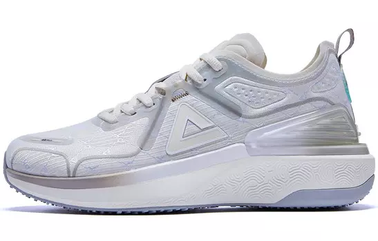 Кроссовки для бега Tai Chi 4.0 PLUS женские с низким верхом из парусины белого цвета Peak