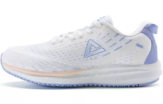 Кроссовки для бега Tiebreaker 100 женские с низким верхом, белые/фиолетовые Peak