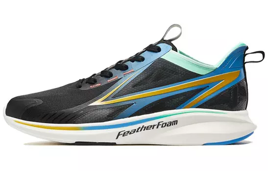 Кроссовки для бега To Light 4.0 мужские с низким верхом черного/зеленого цвета Xtep