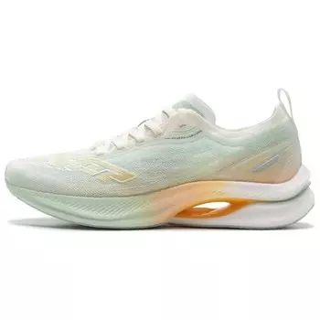 Кроссовки для бега To Light 8.0 MAX женские с низким верхом, белые/оранжевые/зеленые Xtep