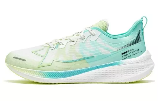 Кроссовки для бега Two Thousand Kilometers 1.0 мужские с низким верхом белые/зеленые Xtep