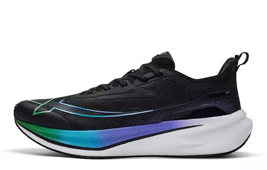 Кроссовки для бега Two Thousand Kilometers 2.0 мужские с низким верхом, черные/зеленые, травянисто-зеленые Xtep