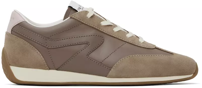Кроссовки для бега в стиле ретро из серо-коричневой замши rag & bone