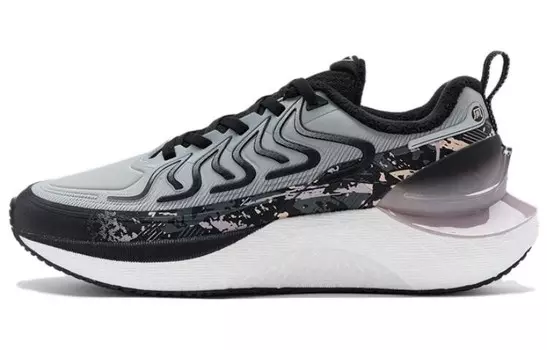 Кроссовки для бега Wind And Fire 27 Generations женские с низким верхом, черные/фиолетовые Xtep