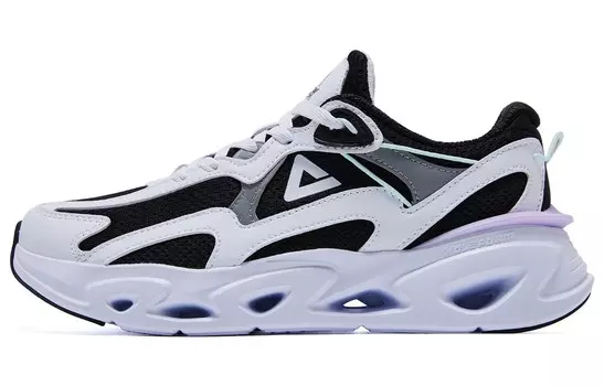 Кроссовки для бега Wind Cave женские с низким верхом, черные/белые Peak