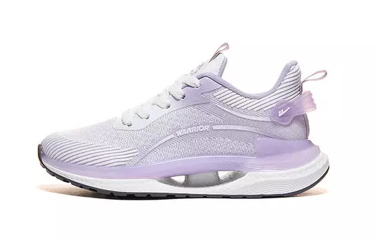 Кроссовки для бега Wing Series женские с низким верхом, белые/фиолетовые Warrior