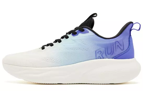 Кроссовки для бега Yuebu 2.0 мужские с низким верхом цвета слоновой кости, фиолетово-синие Qiaodan