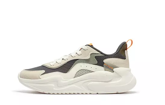 Кроссовки для бега Yunshu 4.0 мужские с низким верхом, цвет белый пепельный рис 361°