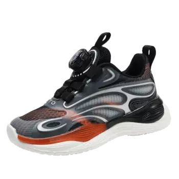 Кроссовки для детей "Дети" Atongmu, черный/оранжевый