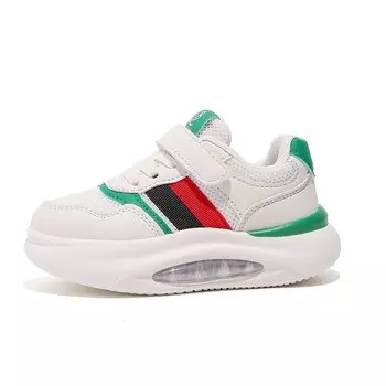 Кроссовки для детей "Дети" Babaya, белый/зеленый