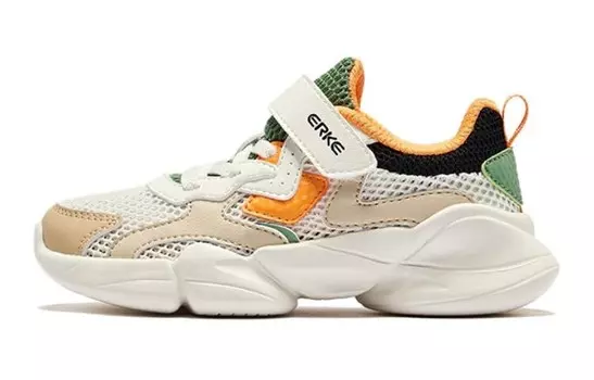 Кроссовки для детей "Дети" Erke Kids, цвет White-green rice