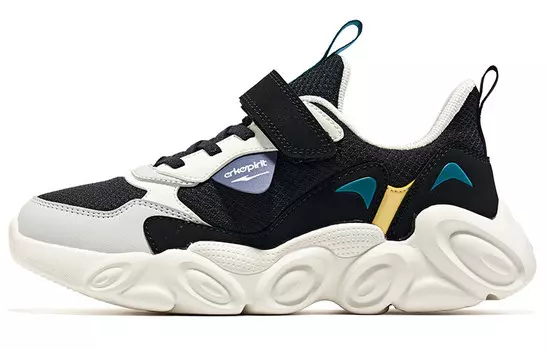 Кроссовки для детей "Дети" Erke Kids, цвет Positive black/vintage yellow