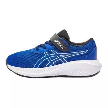 Кроссовки для детей, детские, низкие, синие/белые Asics, синий