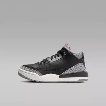 Кроссовки для детей Nike Air Jordan 3 Retro 'Black Cement', черный/серый