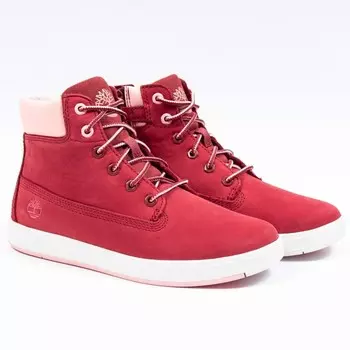 Кроссовки для девочек davis square 6 с боковой молнией Timberland, красный